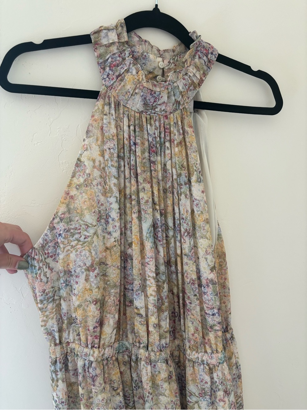 H&M - Floral Ruffled Halter Dress